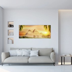 Obraz - Pyramídy (120x50 cm)