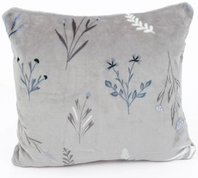 Obliečka na vankúšik mikroplyš Exclusive 40 × 40 cm - Chloe sivá