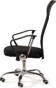 Čierna čalúnená kancelárska stolička Arco – Bonami Essentials