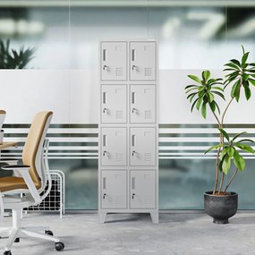 Sociálna dvojitá skrinka BHP sivá: ROBERT 2 Plus