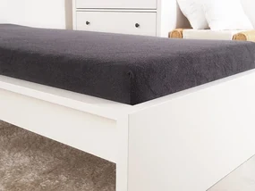 Froté plachta do detskej postieľky EXCLUSIVE 60x120 cm antracitová