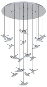 Eglo 390402 - LED Stmievateľný luster na lanku PARATEBUENO 17xLED/3W/230V chróm