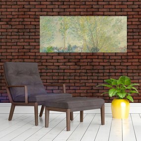 Obraz - Claude Monet, The Willows, reprodukcia (120x50 cm)