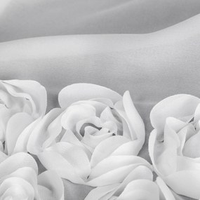 ZÁCLONA NA PÁSKE EVA MINGE ROSES7 140X270 CM BIELA