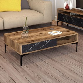 Konferenčný stôl Istanbul - Walnut, Black Marble