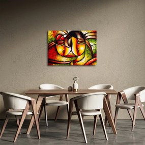 Obraz - Olejomaľba, abstraktné tváre (70x50 cm)