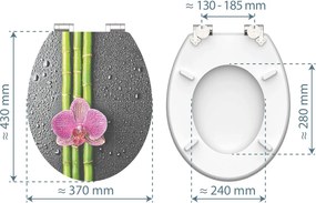 Eisl Sanitär WC sedadlo MDF Soft Close Asia High Gloss 80521
