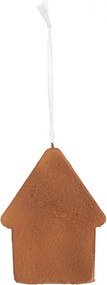 Závesná dekorácia zelená perníková chalúpka Frosted Ginger - 8*1*10 cm