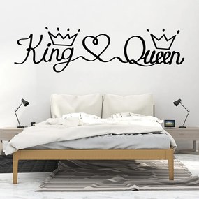 Samolepka na stenu "King & Queen" 43x150 cm