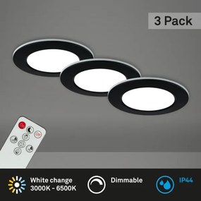 Briloner - SADA 3x LED Stmievateľné kúpeľňové svietidlo LED/4,8W/230V IP44