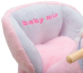 Hojdacia hračka s melódiou Baby Mix – ružový jednorožec