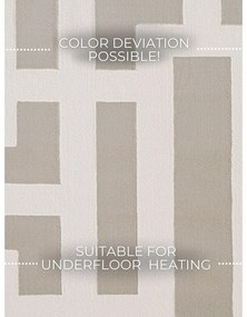 Sivo-krémový koberec 160x235 cm Perles Onyx – Elle Decoration