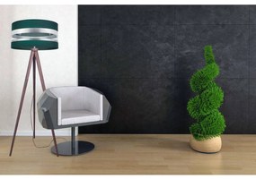 Stojacia lampa Intense Chrome, 1x textilné tienidlo (výber zo 6 farieb), (výber z 5 farieb konštrukcie), (fi 40cm)