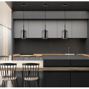 Luster na lanku JONERA 1xE27/40W/230V čierna