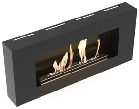 Kratki DELTA/FLAT/TUV - Nástenný BIO krb DELTA/FLAT 40x90 cm 1,5kW čierna