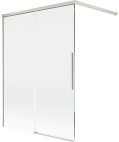 Mexen Rox, 2-krídlová posuvná vaňová zástena 120 x 150 cm, 8mm číre sklo, oceľový profil, 8C9-120-003-97-00