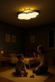 IKO LED stropná lampa s diaľkovým ovládačom – Modrý oblak
