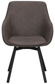 Sivé čalúnené jedálenské kreslá v súprave 2 ks Alison – Rowico