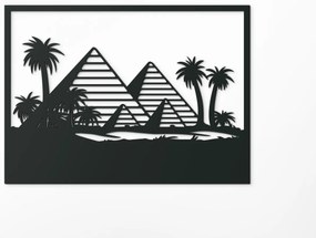 drevko Obraz Pyramídy v Gíze Rozmer obrazu: 47,5 x 65 cm, Farba dekorácie: Čierna