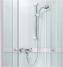 Roth Štvrťkruhový sprchový box SIMPLE ROTH-Variant: rozmery: 90x90 cm - (SIMPLE 900 - 4000249), ROTH-Profily: profily: biela, výplň: transparent
