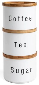 Sada nádob DEROS biela 737725 (3 ks)