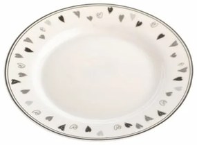 Porcelánový tanier HEART, 19 cm