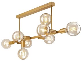 Luster na tyči ASTRID 8xE27/60W/230V zlatá