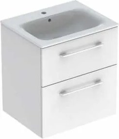 Geberit Selnova kúpeľňová skrinka s umývadlom 55x50,2x65,2 cm biela lesk 501.232.00.1