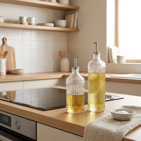 Zeller Present Fľaša na olej, ocot, s nálevkou - 700 ml, VROUBEK