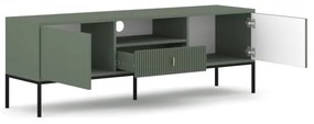Televízny stolík SUE zelený/čierny