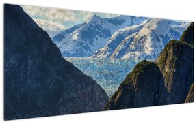 Obraz krajiny s horami (120x50 cm)