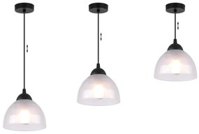 Závesné svietidlo Venice, 1x mliečne sklenené tienidlo