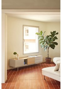 TV stolík v dekore duba v béžovo-prírodnej farbe 180x45 cm Otto – Teulat