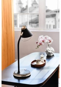 Immax 08971L - LED Stmievateľná stolná lampa FINCH LED/9W/12/230V hnedá/zlatá