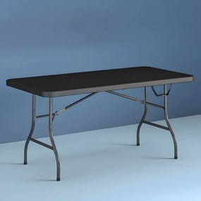 Cateringový stolík 180 cm skladaný, čierny Modern home