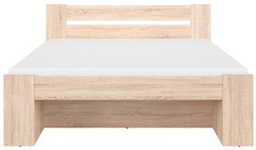 Manželská posteľ 160 cm BRW Nepo Plus 14 (dub sonoma) (bez roštu) . Vlastná spoľahlivá doprava až k Vám domov. 1098330
