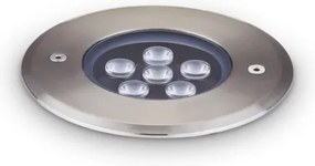 Ideal Lux - LED Nájazdové svietidlo FLOOR LED/6W/230V pr. 12 cm CRI 90 IP67 chróm