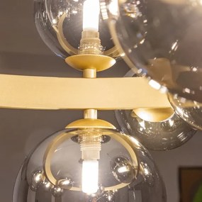 Brilagi - LED Luster na lanku MILLA 15xG9/3W/230V zlatá/dymová