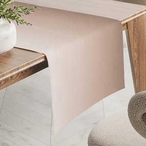 Biante Teflónový behúň na stôl TF-096 Púdrovo béžový bez vzoru 20x140 cm