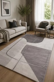Koberec Diamond K8782S strieborný