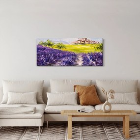 Obraz - Provance, Francúzsko, olejomaľba (120x50 cm)