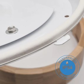 Stropné svietidlo OAK 2xE27/15W/230V IP54 dub pr. 27 cm