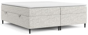Svetlosivá boxspring posteľ s úložným priestorom 160x200 cm Araya – Maison de Rêve