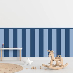 PIPPER. Textilná samolepiaca tapeta - Obdĺžnik - Tmavomodrá farba Farba: Kombinácia, Veľkosť: 100 cm