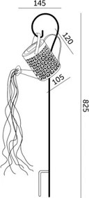 LED Solárne svietidlo LED/0,06W/1,2V 1xAA 2700K IP44 300 mAh