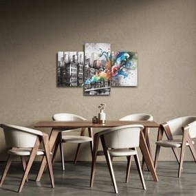 Obraz - Priemyselný život (90x60 cm)