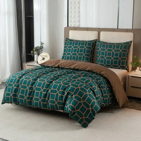 Mikroflanelové povlečení KERNAL zelené Rozmer obliečky: 70 x 80 cm | 140 x 200 cm