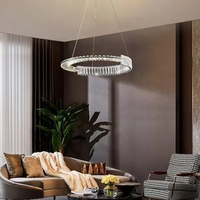 Toolight Toolight, LED krištáľové osvetlenie 60cm, APP1529-CP60, chrómová, OSW-06401