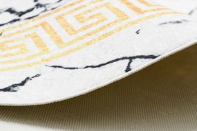 Dywany Łuszczów, Kusový koberec ANDRE Marble 1126, 160x220, biela, chodba / predsieň