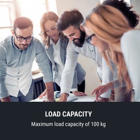 OneConcept Multidesk Comfort, výškovo nastaviteľný písací stôl, elektrický, výška 62 – 128 cm, biely